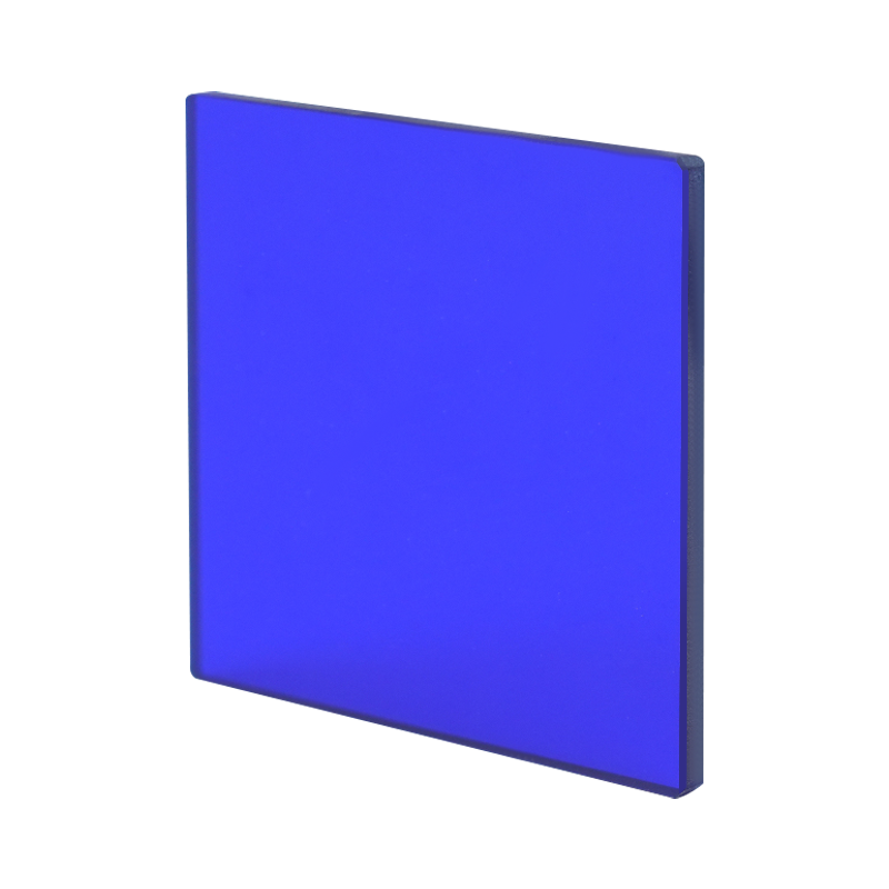 Cyan-blå selektiv absorpsjonsglassfiltre